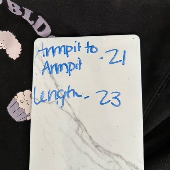 Prod BLDG Women’s Black 2 Bunny Cupcake Sweatshirt - Picture 8 of 8